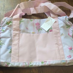 TBBC Stewart sleepover tote in Barbados bamboo